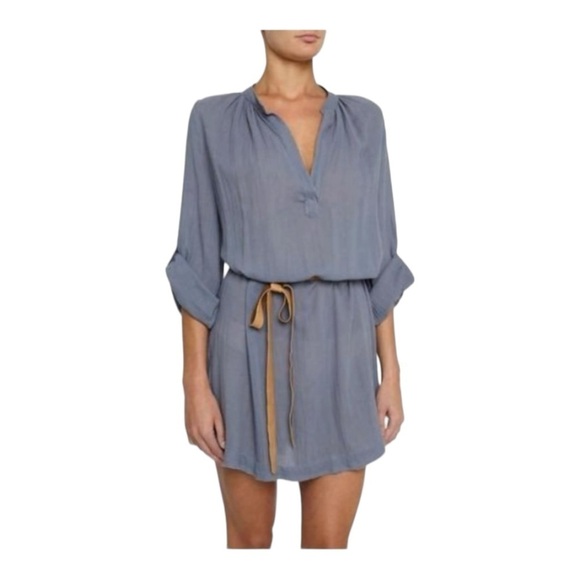 Eberjey Summer of Love Darwin Flins Dusty Blue Cover Up Dress NWT - Picture 1 of 7